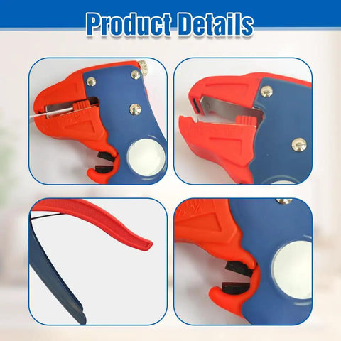 Close-up of 2 In 1 Self Adjusting Wire Stripper And Cutter With Depth Stop Automatic Wire Stripping Pliers Crimp Tool And Cable Cutter