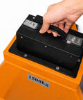 Heavy Duty 48V 15Ah Pallet Jack Battery For Full Electric Load Movers 3300 Lb Capacity being handled for easy installation.