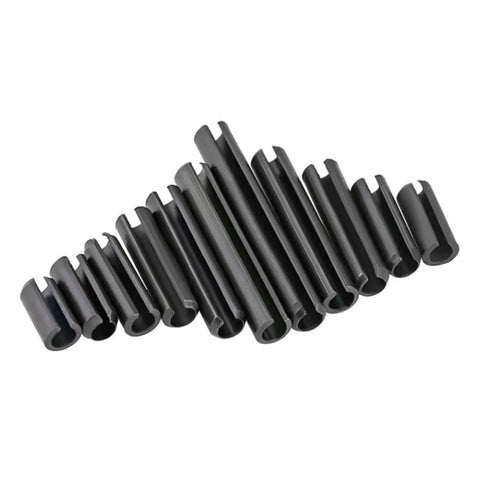 Heavy Duty Go-To Spring Dowel Roll Pin Set For Home Shop And Light Machinery, Black Carbon Steel M5 Split Pins in various sizes