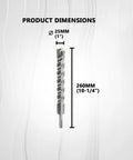 CATITO SDS Plus masonry drill bit, 25 mm diameter (1 in) x 260 mm length (10-1/4 in) for bricks, cement walls and concrete