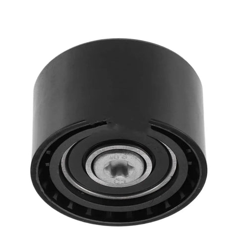 Must-Have Drive Belt Tensioner Pulley For BMW 5 Series F11, 7 Series F02, And X3 F25 Engines Like N52 in black metal.