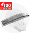Heavy Duty Single Edge Razor Blades, 100 Pack For Industrial Scraping, Made From High Carbon Steel With A Sharp, Long Lasting Edge