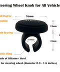 Universal Steering Wheel Spinner Knob With Bearing For Cars, Trucks, SUVs, Boats And More, Smooth One Hand Maneuvering
