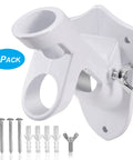 Heavy Duty Flagpole Wall Mount Bracket With Solid Hardware Kit For Patio Siding Or Lawn Display One Inch Inner Bore with screws.