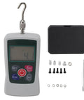 Portable Digital Force Tester With Aluminum Alloy Frame Push Pull Dynamometer Ranging From 20 To 200 Newtons Great For Material Mechanics Product Development Lab Testing And On Site Quality Control, with hook and case