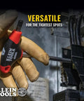 Gloved hand using Ball End Hex Key Set With 6 Inch Blades For Angled Access And Tight Spots 10 Piece SAE Inch Wrench Kit With Stand Pro Grade Journeyman Dual Material Handles Rust Resistant Treated Steel Double Ended Keys Klein Tools on cables