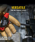 User using Tough As Nails T-Handle Hex Key Set With Stand, 10-Piece SAE Inch Wrenches, 9-Inch Blades in tight electrical space