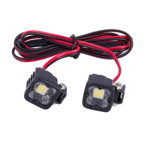 1/10 Scale RC Lights Kit Two LED Headlights For 1/8 And 1/10 RC Crawlers Including SCX10 III CJ7 Wraith Capra VS4-10