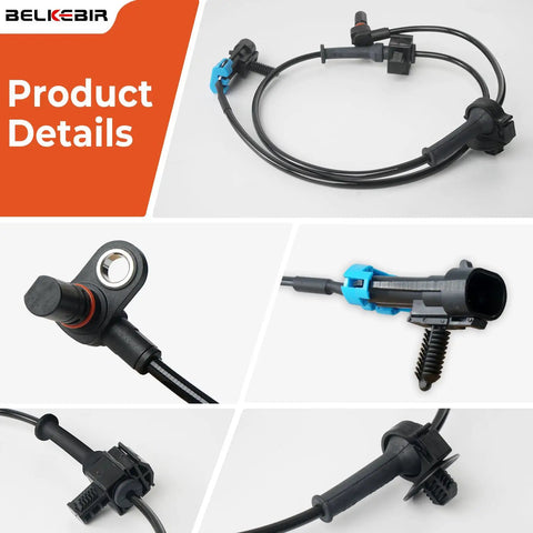 Premium Abs Wheel Speed Sensors 4 Piece Set Front And Rear showing detailed connectors and wiring for GM trucks