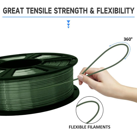 Shiny Silk Green PLA Filament For 3D Printers 1.75Mm Diameter 1Kg Spool Knockout Quality With Silky Smooth Layers Glossy Finish Perfect For DIY Creations And Office Displays Fits All Fdm Machines Without A Hitch