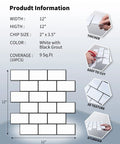 Diagram of Premium Thicker Design Peel And Stick Tile For Kitchen Backsplash With 2mm To 2.5mm Thickness details and features.