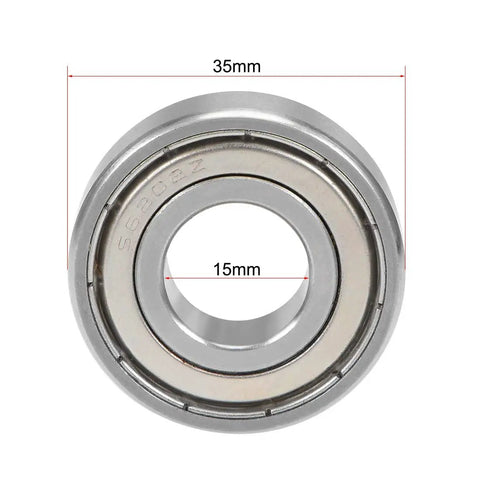 Premium Stainless Steel Ball Bearing 6202ZZ Double Shielded 15 X 35 X 11 Millimeter Unit Featuring Rustproof Design And Precision Internal Components That Rolls Slick And Handles Heavy Tasks Without Flinching For Tough Shop Jobs And Reliable Home Repairs