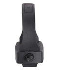 Front view of black Universal Nine Sixteenth Inch Thread Spindle Bike Pedals With Straps For Indoor Exercise Bikes And Stationary Home Gyms