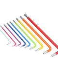 Top Notch Professional Star Hex Key Wrench Set Made From Heavy Duty Chrome Vanadium Steel Long Arm Torx Tool Kit With Zero Rebound Design For Real Mechanics And Serious DIY Projects In Sizes T10 Through T50 That Rock. multicolor Torx key set, chrome vanadium steel, long arm sizes T10-T50