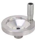 Aluminum Alloy Hand Wheel Crank With 0-1mm Scale, 80mm Diameter, Smooth Boss Level Precision Motion For 210 8x16 Machinery