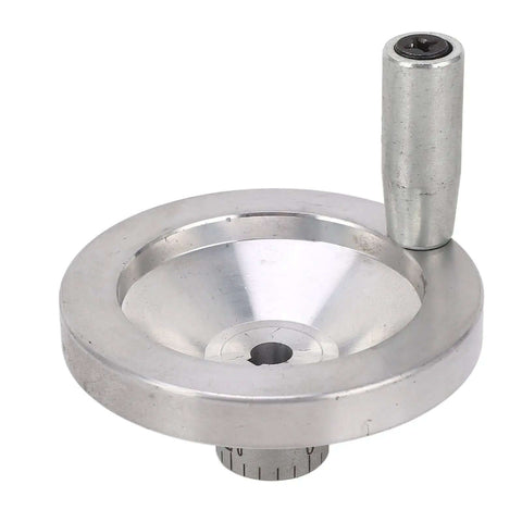 Aluminum Alloy Hand Wheel Crank With 0-1mm Scale, 80mm Diameter, Smooth Boss Level Precision Motion For 210 8x16 Machinery