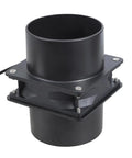Low Noise Inline Duct Fan With 3 Speed USB 5V Power Double Duct Ports ABS Construction, close-up view