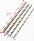 Heavy Duty Half Inch 13 TPI Fully Threaded Rod Studs 2 Pack 10 Inch Length 304 Stainless Steel Right Hand Threads All Thread Rods
