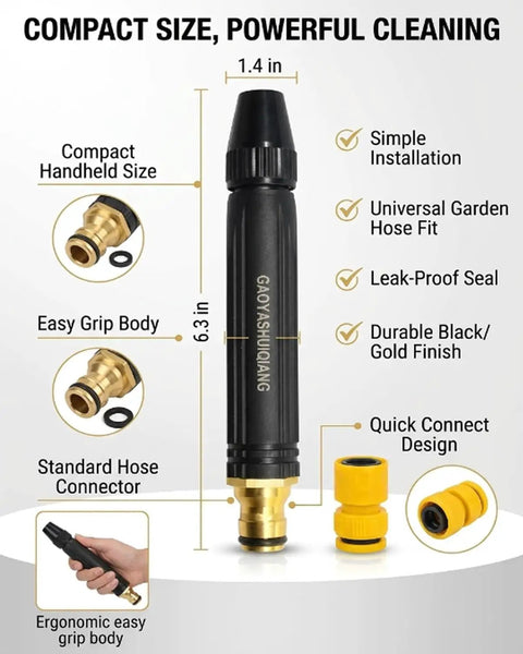 High Pressure Water Gun For Car Cleaning And Home Use Handheld Sprayer With Booster Nozzle And Hose Beast Auto Spray Tool