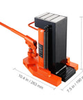 Heavy Duty Hydraulic Toe Jack Offering Five Ton Lift And Ten Ton Top Hoist For Shops And Factories seamless welded steel, 11.3 in height.