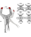 Grip Your Pipes Tight As A Drum While You Dial In Bullseye Alignments Using This Portable Pipe Welding Clamp Third Hand Tool dimensions and clamps.