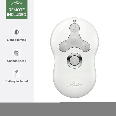 Remote control for 52 Inch Indoor Ceiling Fan With LED Light And Remote Brushed Nickel Finish Four Light Gray Oak Blades Modern Yet Totally Quiet Ceiling Fan For Bedroom Living Room Or Kitchen