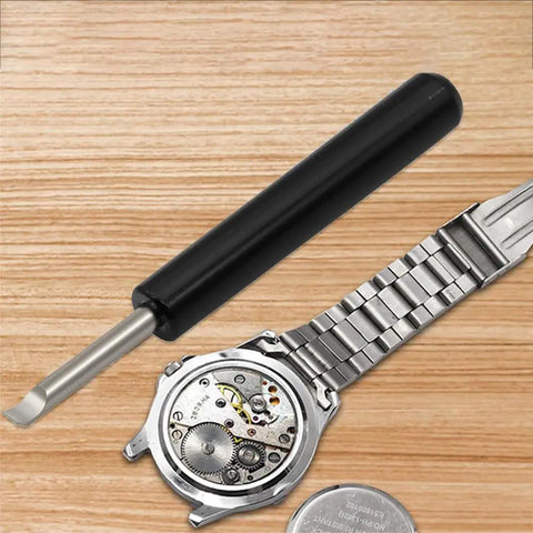 2 Pack Pro Grade Watch Back Cover Remover Tool Opener Pry Bar For Battery Replacement Safe Stainless Steel And ABS Mini Repair Kit