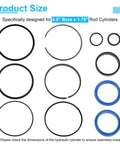 Heavy Duty Pro Grade Hydraulic Log Splitter Cylinder Rebuild Seal Kit For 4.5 Inch Bore And 1.75 Inch Rod Cylinders Pack Of 11 Seals