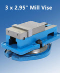 Built Tough Precision Mill Vise Featuring Rock Solid 360 Degree Swiveling Base Knockout Grip Heavy Duty Steel Bench Clamp 3 x 2.95 inch size