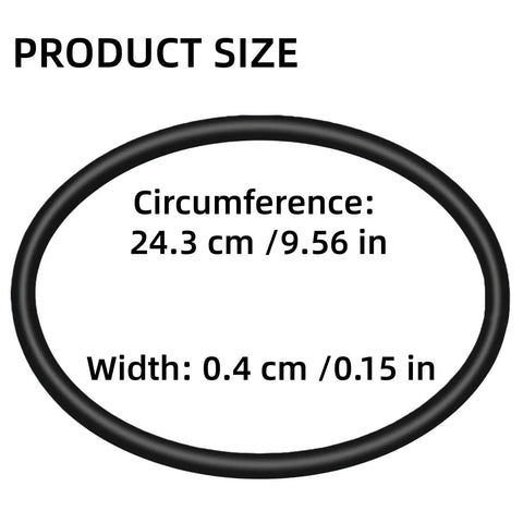 Replacement Rock Tumbler Belt For KomeStone K1 K1 Pro K3 And KoolStone C1 C1 Pro C3, durable rubber belt, 24.3 cm circumference, 0.4 cm width