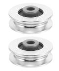 Aluminum Pulley Wheel For Cable Machines 2.09 Inch Silent Bearing Rope Roller For Home Gym Pulley Systems And Weight Lifting Attachments Quiet Durable Fitness Equipment To Maximize Upper Body Training, two wheels