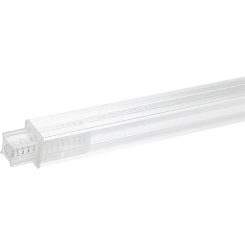24 Inch Towel Rack for Bathroom Replacement Bar in Clear Finish, Wall Mounted Towel Holder Rod, showing clear durable material, side view.