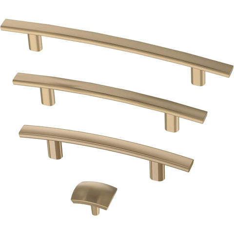 Champagne Bronze Cabinet Handles 3 Inch Center To Center Classic Pulls For Drawers Kitchen Cabinets Doors And Dressers Pack Of 10