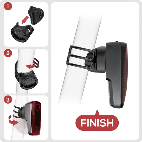 Step by step setup of Seat Post Mount For Wahoo TRACKR Radar, Universal Fit For Round 25.4mm To 35.0mm Posts And Aero Or D Shaped Posts.