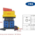 LW26GS 20A 25A Din Rail Mount Off On Two Stage CA10 690V Circuit Breaker Isolator Padlock Rotary Cam Switch with schematic
