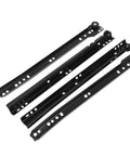1 Pair Iron Drawer Slides Replacement Rails With Smooth Opening And Closing For DIY Furniture Projects Black Sturdy Drawer Guides