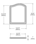 Dimensions of Custom Sized Hardwood Cutting Board For Sinks And Countertop Openings, Brown, Sustainably Sourced, Made In The USA