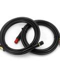Hydraulic Steering Hose Kit 16 Feet For Outboard Boats, Compatible With Seastar Solutions Teleflex Hydraulic Systems, showing two black hoses