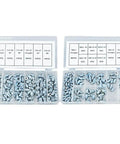260 Piece Hydraulic Grease Fitting Kit With Galvanized Iron Zerk Nipples In Straight Angled And 90 Degree Configurations, Perfect For Car Maintenance And Mechanical Bearings. Open organizer with assorted zerk fittings