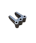 Heavy Duty Two Tang Clevis With Adjustable Channel Mount For 1 Inch Pin Hole And 20,000 Pound Load Raw Steel Construction Designed For 3 Inch Wide Channel Brackets Compatible With Lunette Ring Or Farm Style Drawbar, raw steel