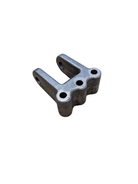 Heavy Duty Two Tang Clevis With Adjustable Channel Mount For 1 Inch Pin Hole And 20,000 Pound Load Raw Steel Construction Designed For 3 Inch Wide Channel Brackets Compatible With Lunette Ring Or Farm Style Drawbar, raw steel