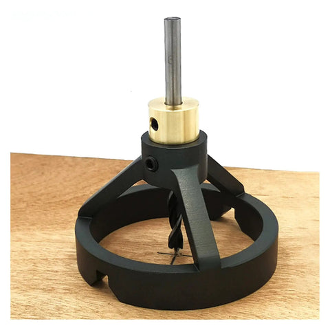 Pro Grade Woodworking Milling Cutter Kit With 6mm 7mm 8mm 9mm 10mm Pin Fixture Center Punch For Precise Drilling And Positioning Beech Alignment Tool For Side And End Milling, black metal drill guide on wood