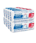 R-30 Kraft Faced Fiberglass Insulation Covers 704 Square Feet Eight Packs With Moisture Barrier stacked for insulation use.
