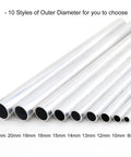 6063 Aluminum Round Tube 13mm OD 1mm Wall 300mm Length Seamless Pipe for DIY Crafts set of 2 sizes showing 8mm to 22mm options