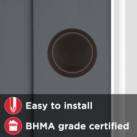 Interior Passage Door Knob No Locking Doorknob For Closet And Hallway Doors In Venetian Bronze Finish Easy DIY Install With All Hardware Included Simple Upgrade For Non Locking Doors
