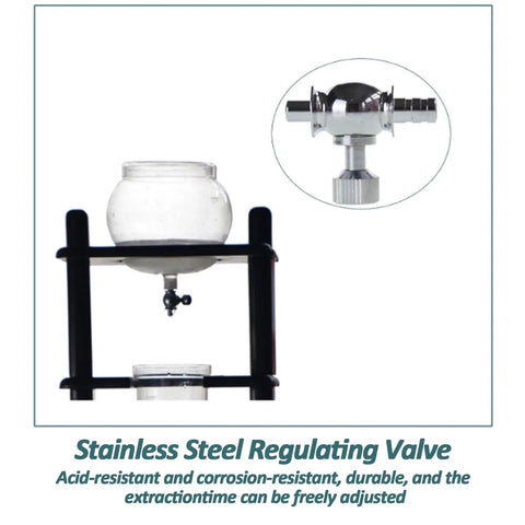 Stainless steel regulating valve for Certified Game Changer Cold Drip Coffee Machine And Iced Coffee Tower.