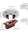 Four Sets Dresser Drawer Slides Kit Replacement Drawer Track Glides with metal and plastic rollers and screws shown