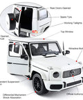Mercedes AMG G63 Off Road Remote Control Car 1 14 Scale With Doors Open Working LED Lights 2.4Ghz White Color Toy Vehicle