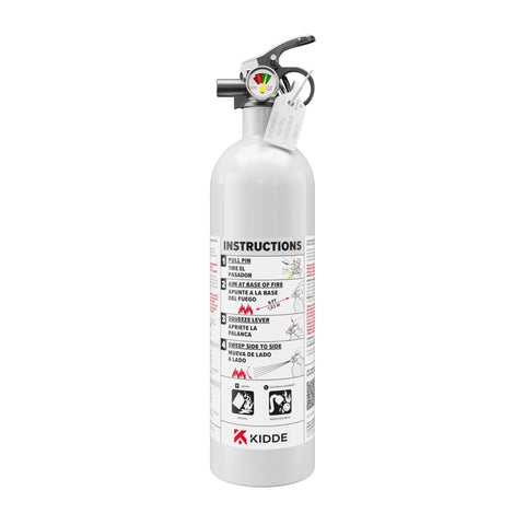 Boat Fire Extinguisher 5BC Single Use For Marine Fires All Metal Construction With Aluminum And Stainless Steel Corrosion Resistant Ideal For Boats Class B And C Fire Safety