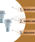 Heavy Duty Shoulder Bolts Replacement for Husqvarna Riding Mowers and Craftsman Tractors Part 532196539 196539 two sturdy steel bolts in image.